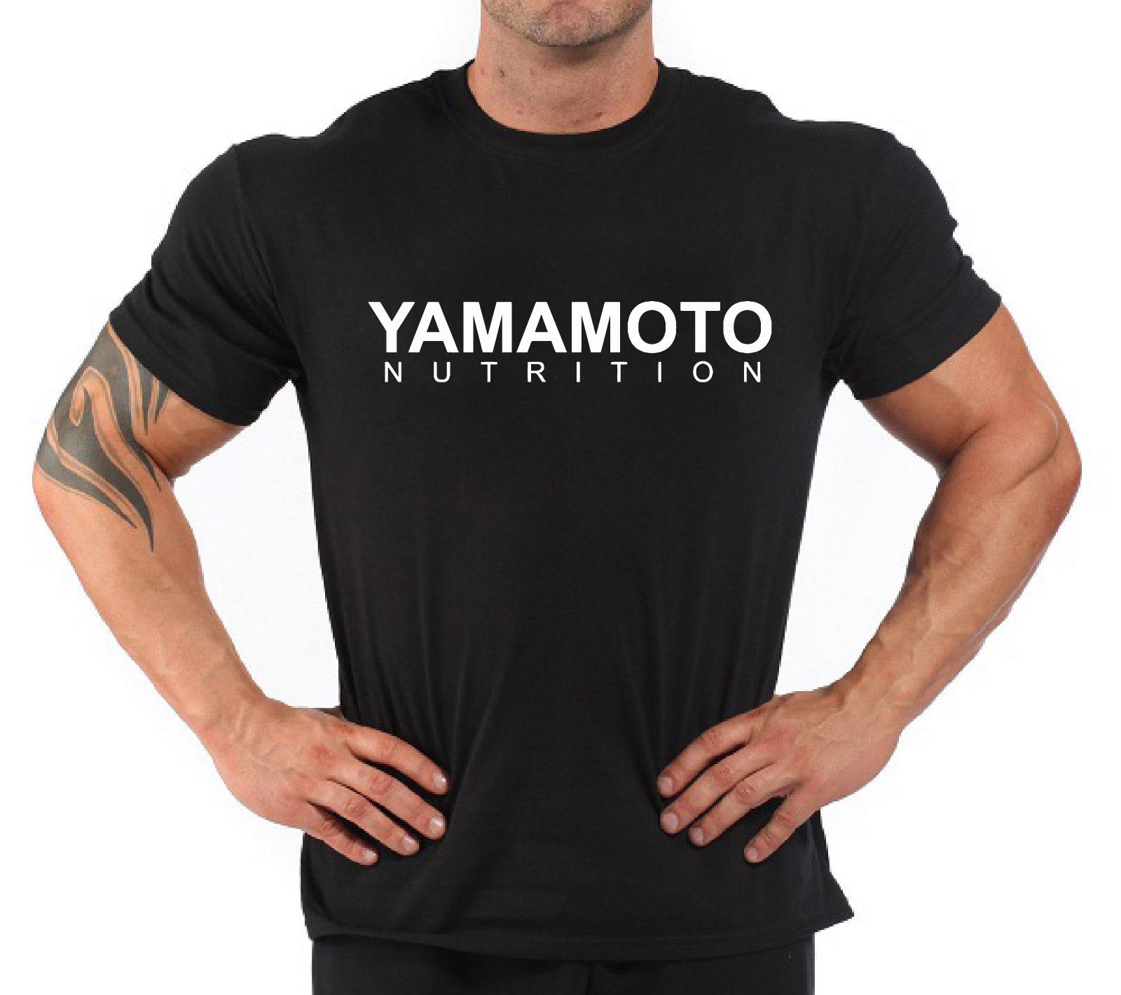 The Nutrition Fitness - Bodybuilding Fitness Gym T-Shirt „Yamamoto Nutrition“