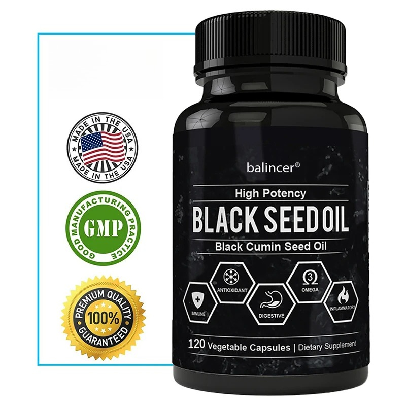 Black Seed Oil Capsule - Schwarzkümmel öl-unterstützt die Gesundheit von Immun-,