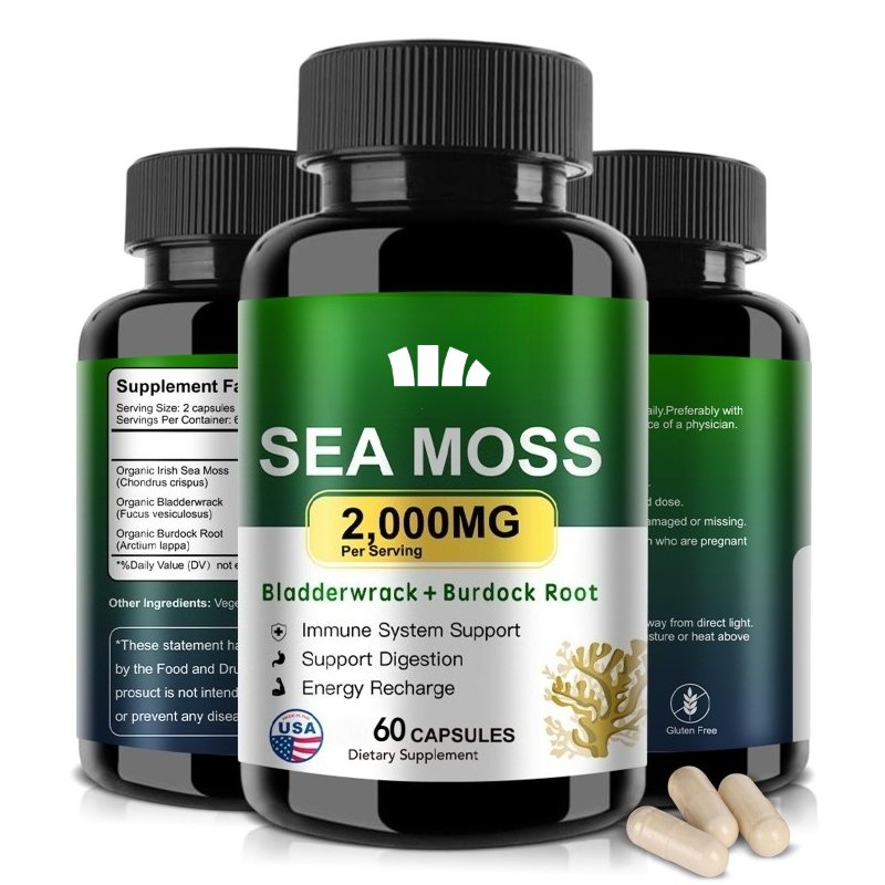 Black Seed Oil Capsule - 9-in-1-Algen-Schwarzkümmelöl, Ingwer-Klettenwurzel, Vitamin C, Vitamin D3,