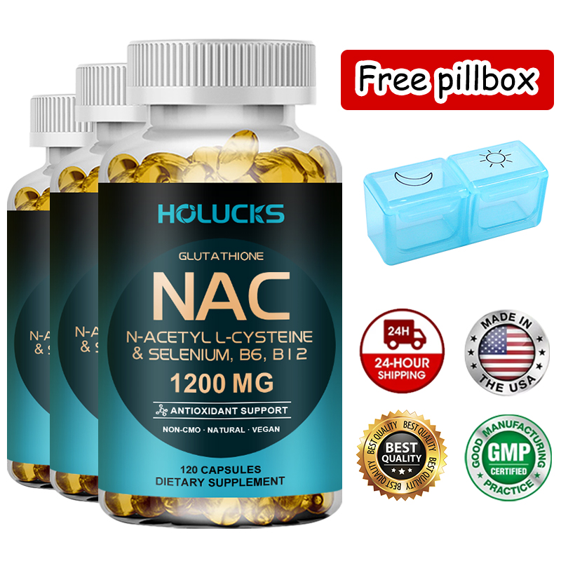 Nac N Acetyl Cysteine - NAC Glutathion Kapseln Nahrungsergänzungsmittel, Leberentgiftung &