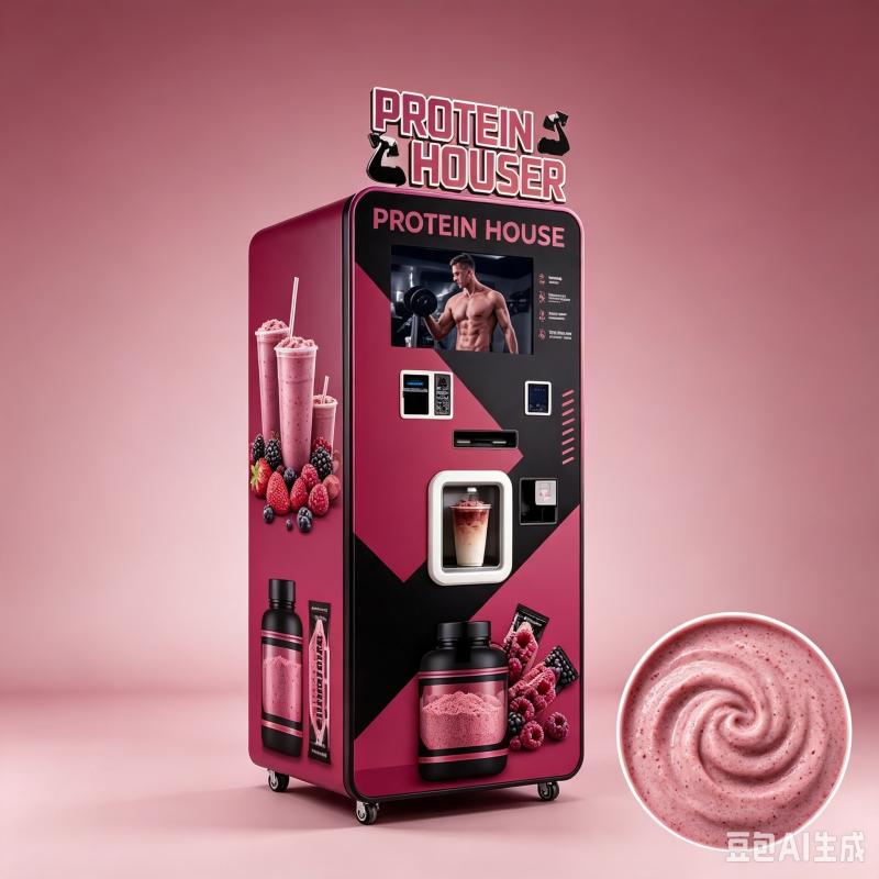 Nutrition Fitness Equipment - Protein-Shake-Automat, Maßgeschneiderte Intelligente Ernährungsstation, Touchscreen-Spender, Kommerzielles
