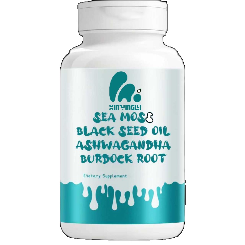 Black Seed Oil Capsule - Schwarzkümmelöl, Algenkapseln, Klettenwurzelkapseln mit Vitaminen, Holunder,