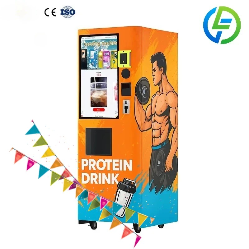 The Nutrition Fitness - Maßgeschneiderter automatischer Protein-Shake-Verkaufsautomat, intelligenter Touchscreen, Selbstbedienungs-Fitness-Ernährungsspender