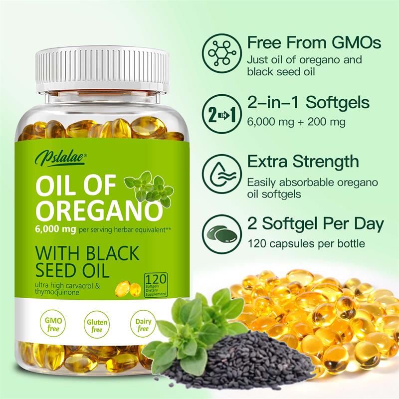 Oreganoöl-Kapseln – mit schwar – Black Seed Oil Capsule Bewertung und Preis