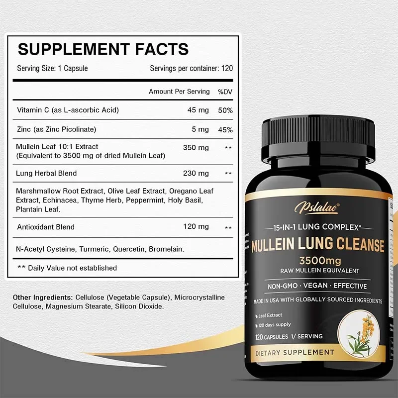 Mullein Lungenreinigung – Atem – Nac N Acetyl Cysteine Bewertung und Preis