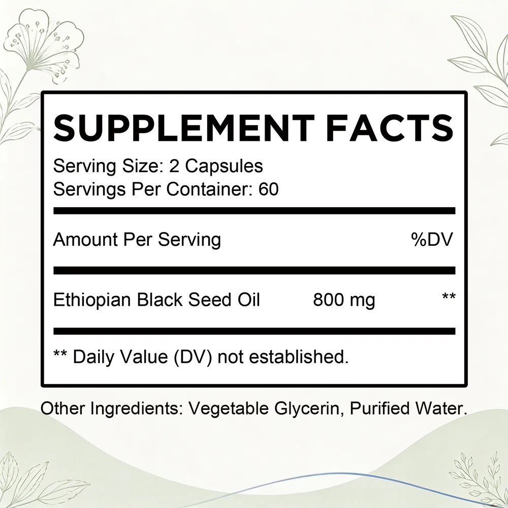 Äthiopisches Schwarzkümmelöl S – Black Seed Oil Capsule Bewertung und Preis